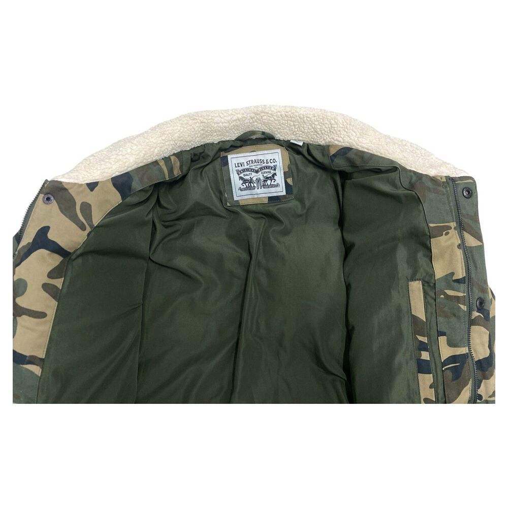 Levi’s Strauss Camo Winter Jacket Mens Size Large Hunting - Picture 2 of 4